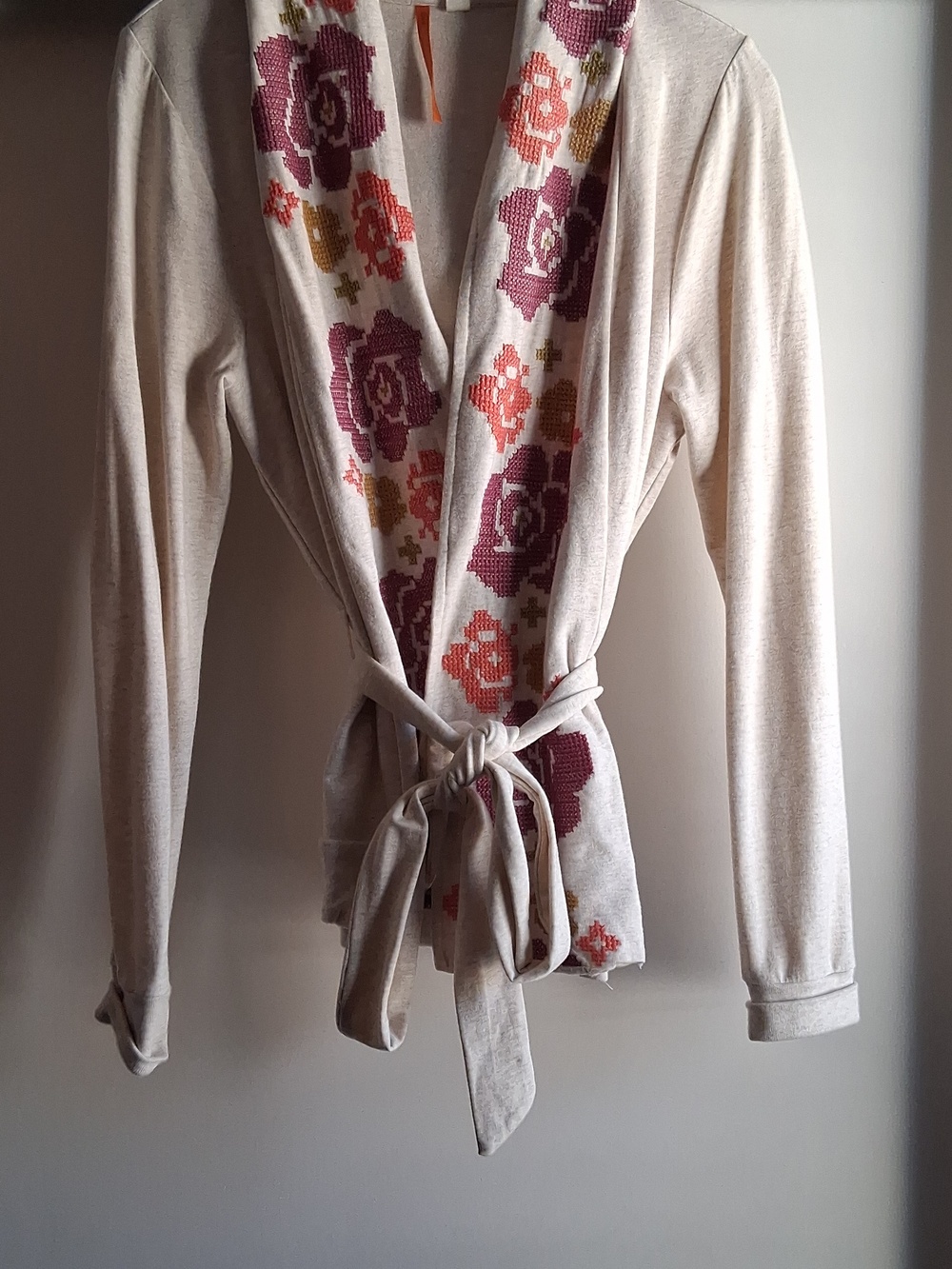 Anthropologie Saturday Sunday Boho Floral Hoodie Cardigan Sweater S - Picture 2 of 10